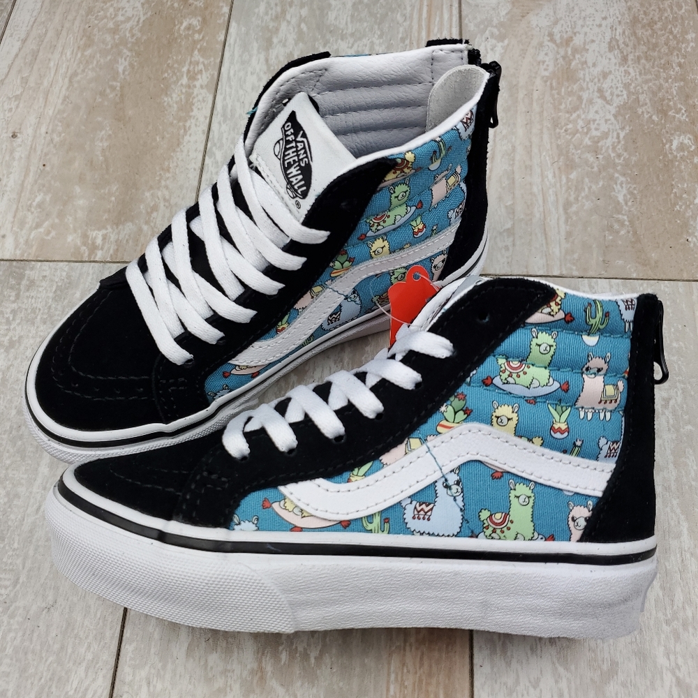 Vans SK8-Hi Zip Llamas Delphinium - Picture 1 of 9